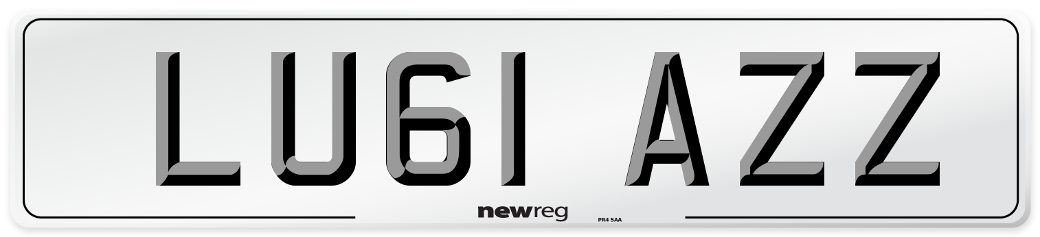 LU61 AZZ Number Plate from New Reg